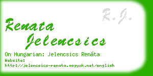 renata jelencsics business card